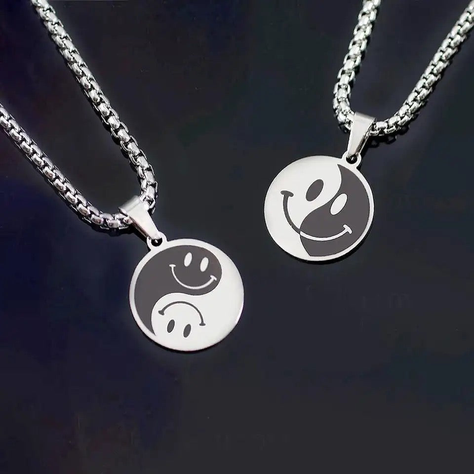 COLLAR PUNK CARAS YIN YANG UNISEX