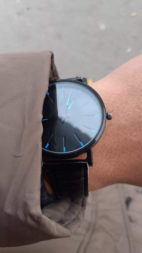 RELOJ ELEGANTE CUARZO LEATHER