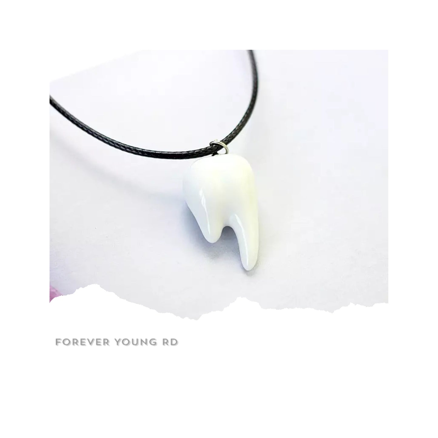 COLLAR DENTISTA DIJE DE CERÁMICA DIENTE