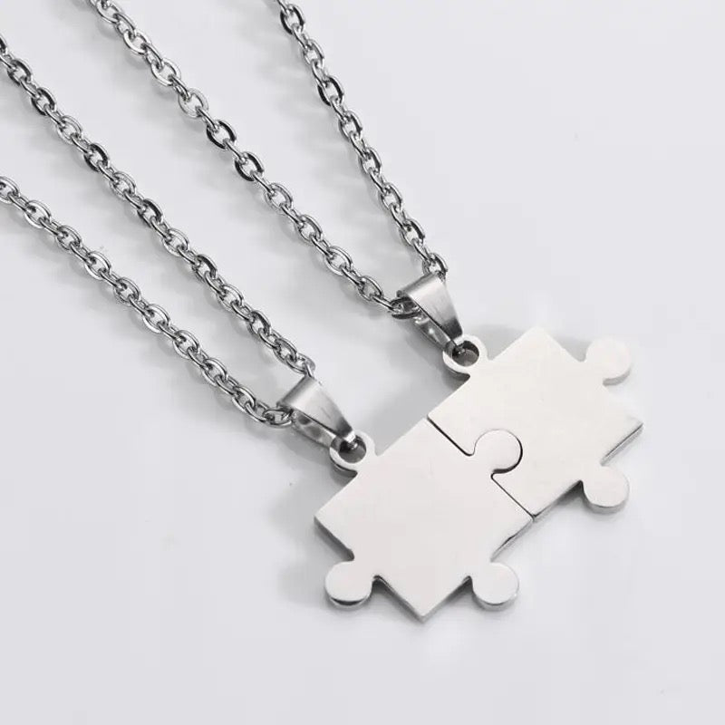 COLLARES SÓLIDOS ROMPECABEZAS MINIMALISTAS PERSONALIZADOS
