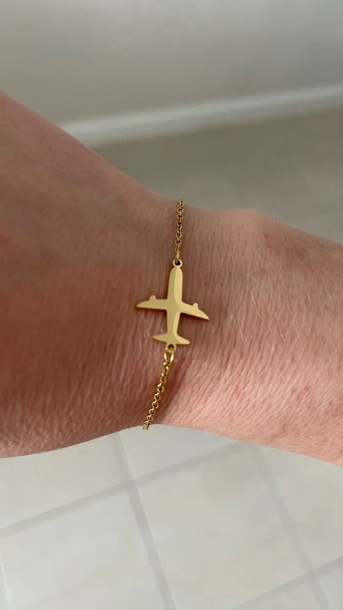 BRAZALETE LOVE TRAVEL DIJE DE AVIÓN UNISEX