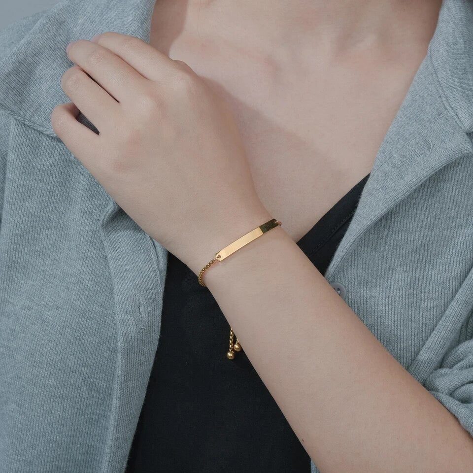 BRAZALETE BARRA PERSONALIZABLE MINIMALISTA