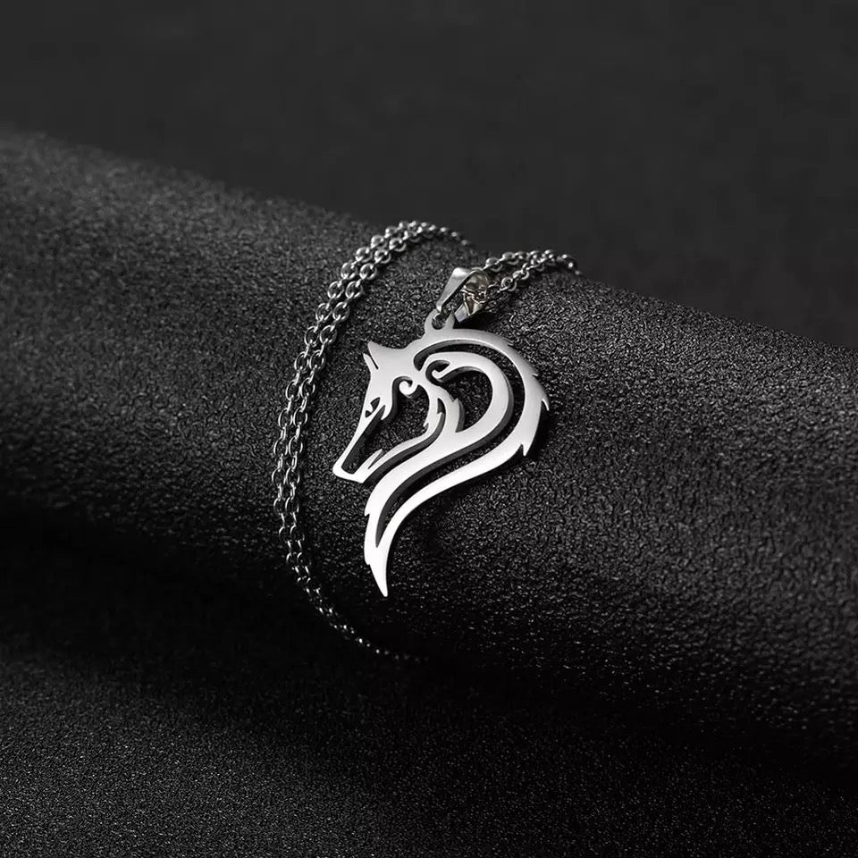 COLLAR DIJE DE LOBO   🐺