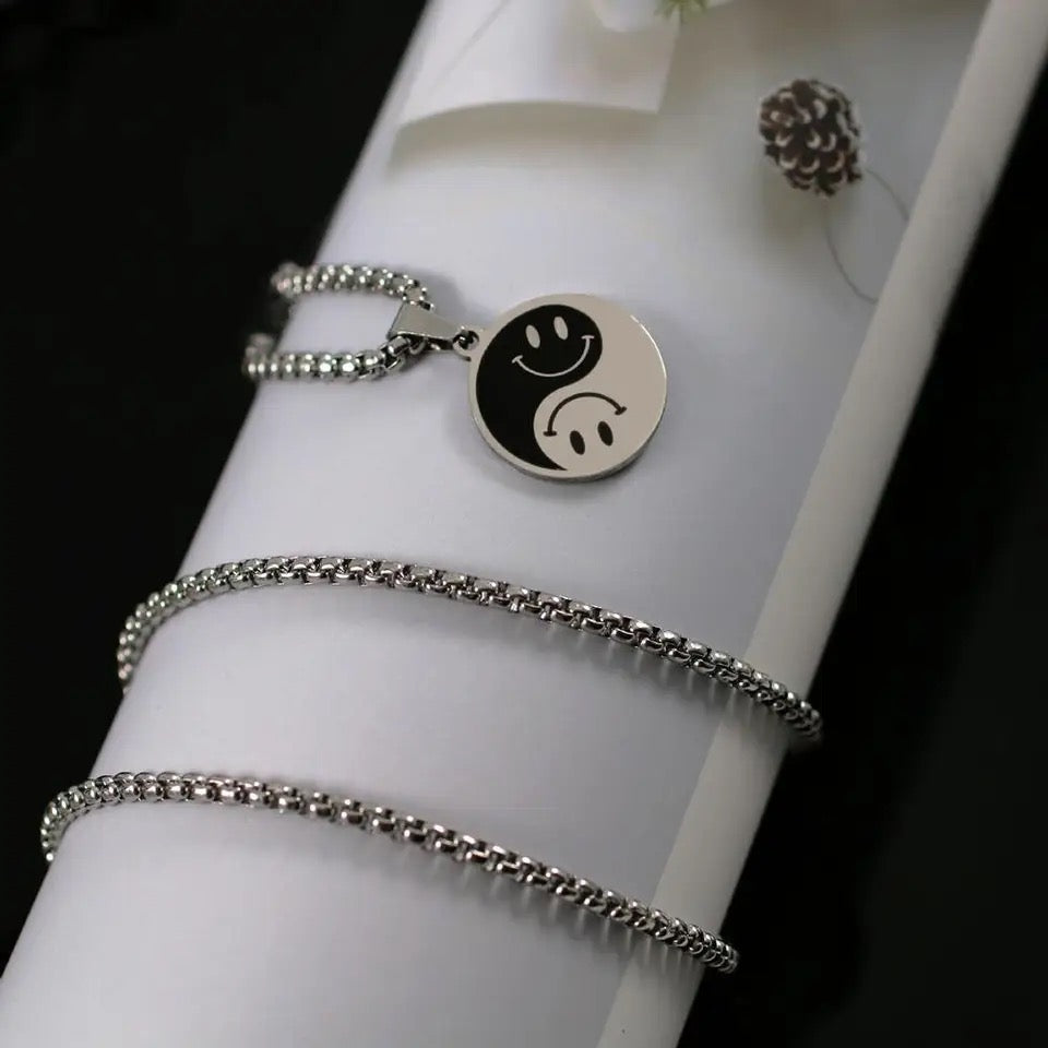 COLLAR PUNK CARAS YIN YANG UNISEX