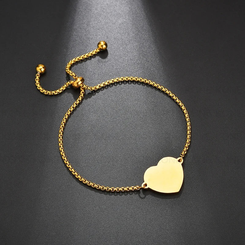 BRAZALETE CORAZÓN PERSONALIZABLE