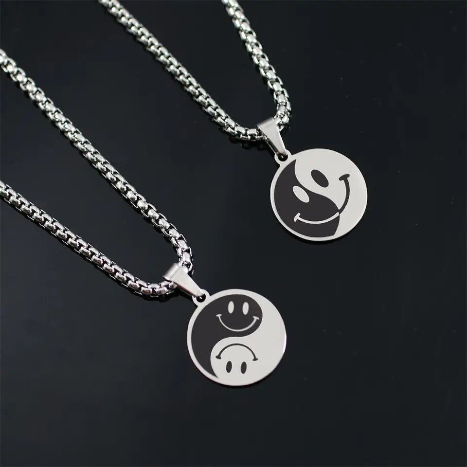 COLLAR PUNK CARAS YIN YANG UNISEX