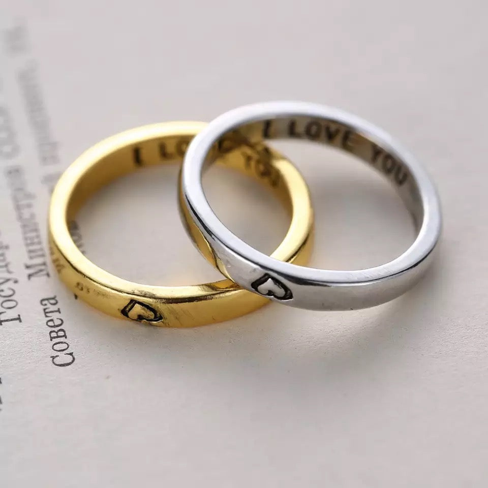 ANILLO I LOVE YOU MINIMALISTA LAMINADO