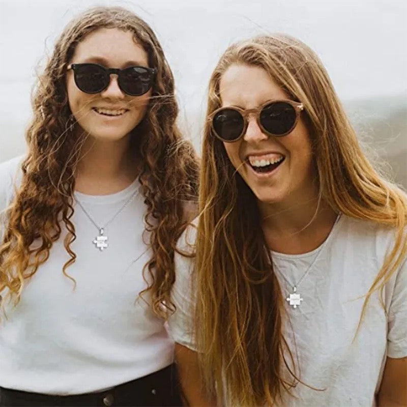 COLLARES SÓLIDOS ROMPECABEZAS MINIMALISTAS PERSONALIZADOS