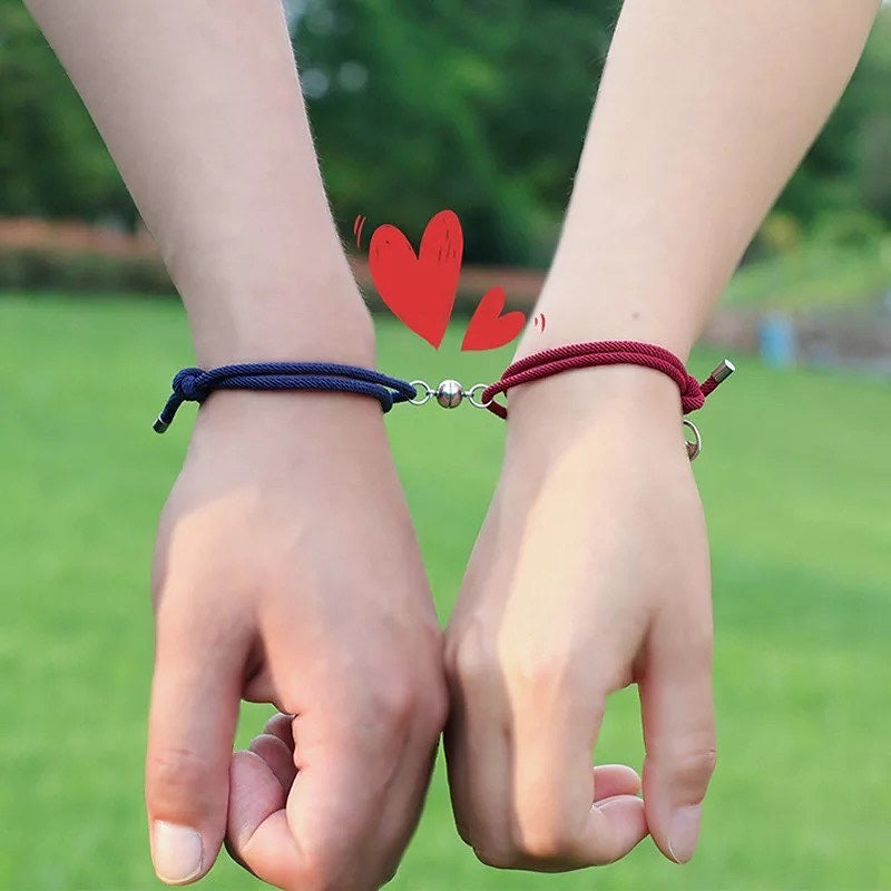 BRAZALETES MAGNÉTICOS DE PAREJA IMANES