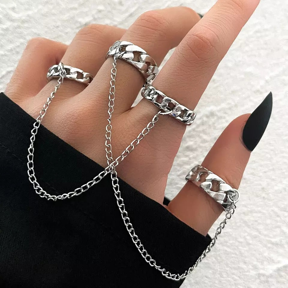 ANILLO MULTICAPA RETRO PUNK VINTAGE UNISEX