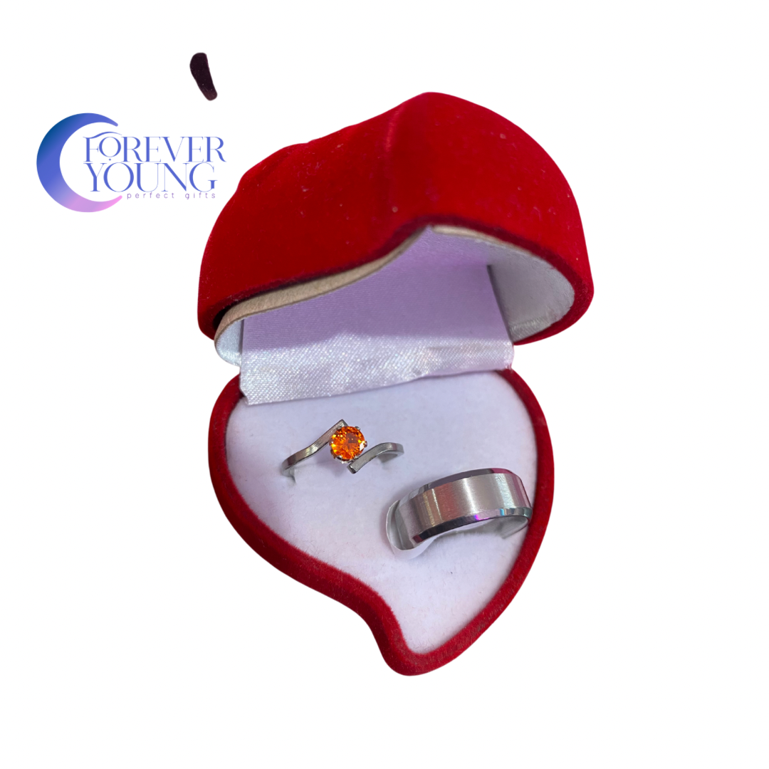 ANILLO CORTE PRINCESA CIRCONIA COLORIDA MINIMALISTAS 👑