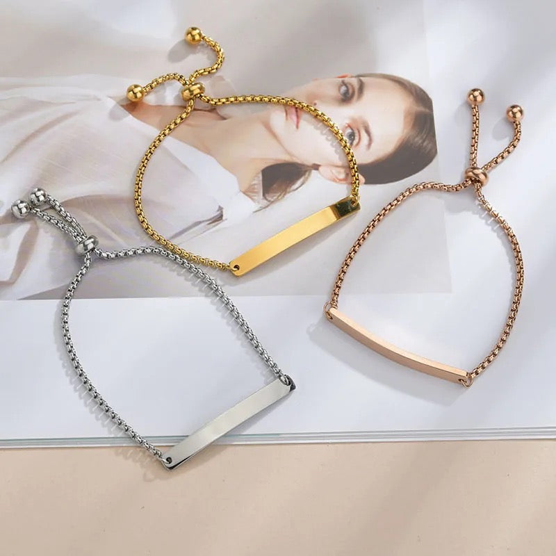 BRAZALETE BARRA PERSONALIZABLE MINIMALISTA