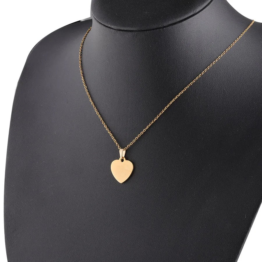 COLLAR CORAZÓN  PEQUEÑO MINIMALISTA PERSONALIZABLE