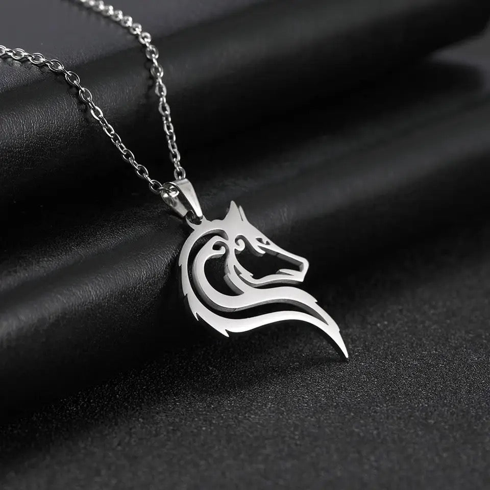 COLLAR DIJE DE LOBO   🐺