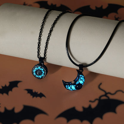 COLLAR SOL Y LUNAS BRILLAN EN LA OSCURIDAD