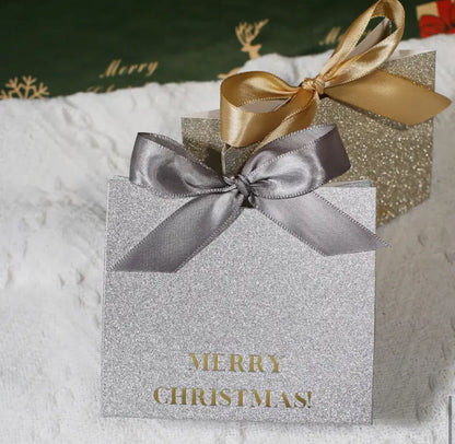 BOLSA DE REGALO DISEÑO NAVIDAD  CON LASO MEDIANA