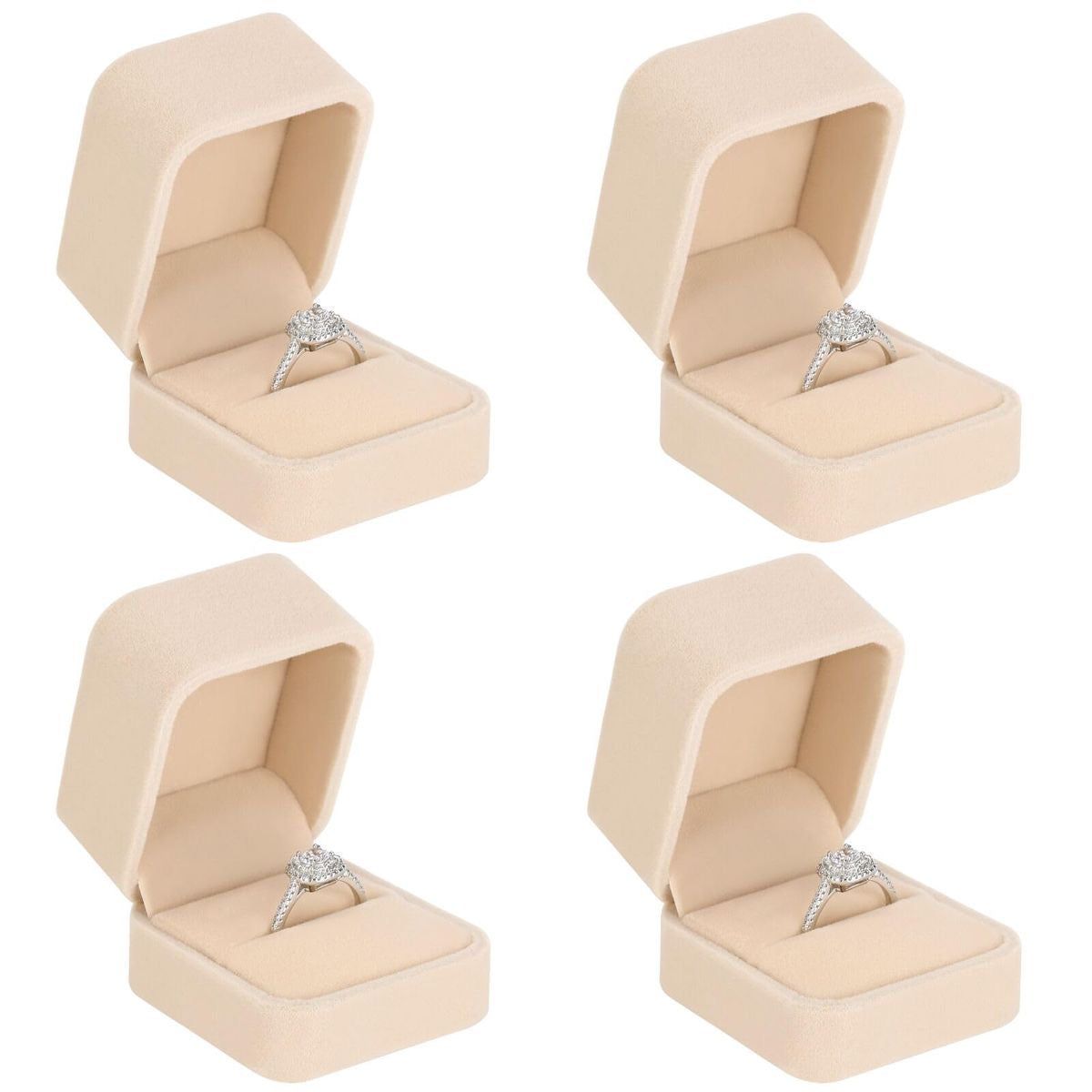 CAJA DE REGALO ANILLOS TERCIOPELO