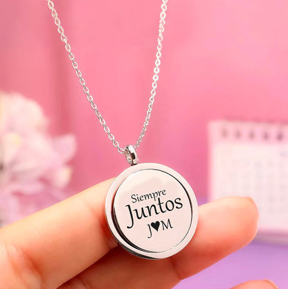 COLLAR CLÁSICO CON COLGANTE GIRATORIO UNISEX PERSONALIZADO