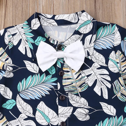 CONJUNTO TROPICAL CAMISA Y SHORT  PARA NIÑO