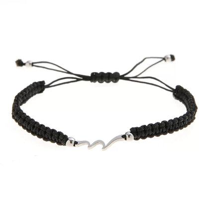 BRAZALETES MINIMALISTAS OLAS DE MAR LEATHER TEJIDOS