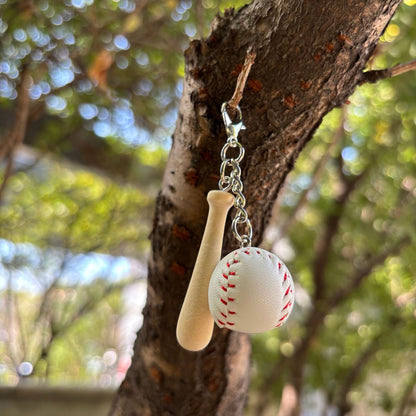 LLAVEROS DE BEISBOL PERSONALIZABLES CUERO Y MADERA DEPORTE