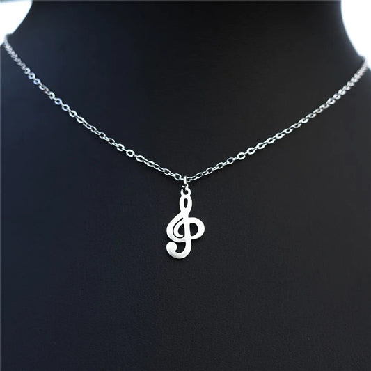 COLLAR CLAVE DE SOL MUSICAL MINIMALISTA