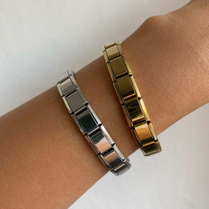 BRAZALETE ESTILO ITALIANO UNISEX PERSONALIZABLES