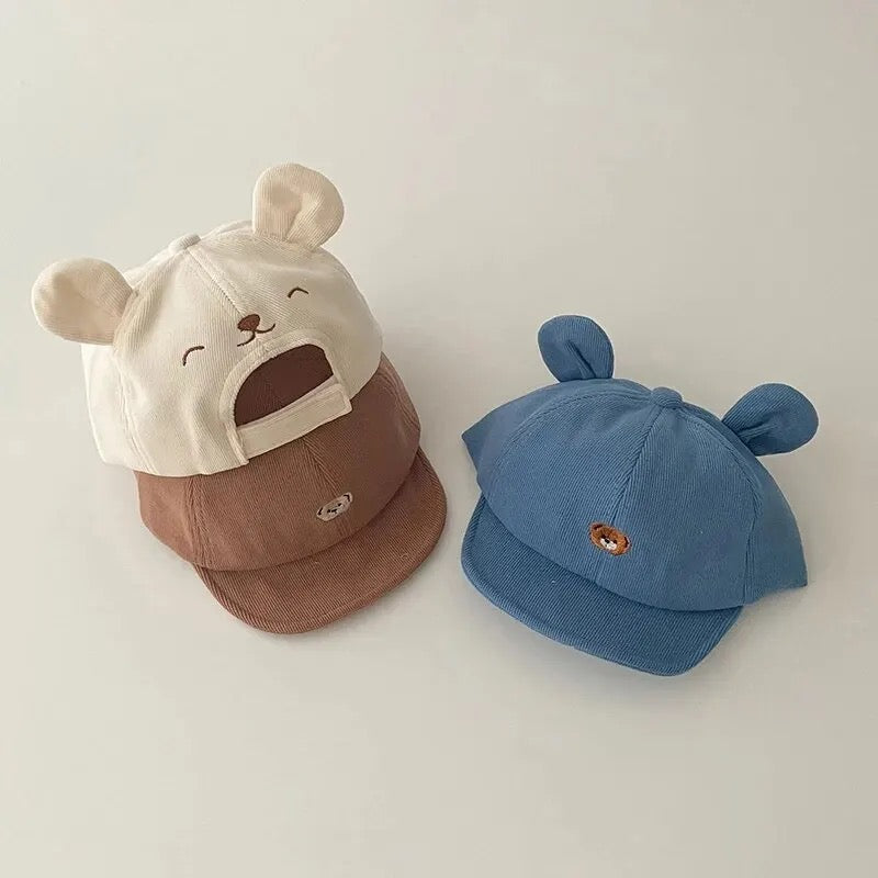 GORRA DE OSITO TIERNO PARA NIÑO BEBÉ