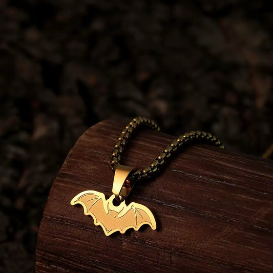 COLLAR BATMAN MURCIÉLAGO MINIMALISTA ESTILO PUNK