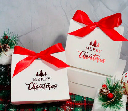 BOLSA DE REGALO DISEÑO NAVIDAD  CON LASO MEDIANA