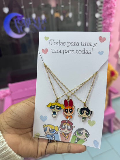 COLLARES DE MEJORES AMIGAS CHICAS SUPERPODEROSAS