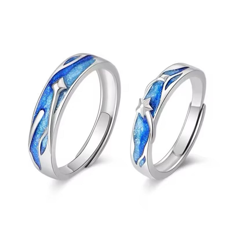ANILLOS NOCHE ESTRELLADA DE VAN GOGH  PROMESA