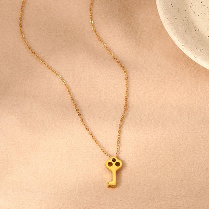 COLLAR  LLAVE SÓLIDA  MINIMALISTA