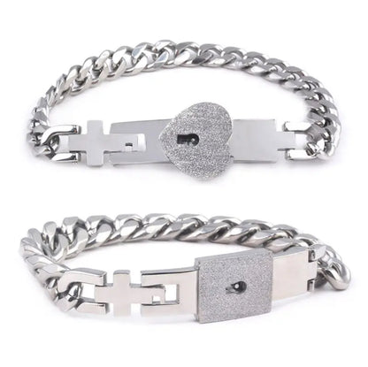 PULSERA CANDADO + COLGANTE LLAVE ( LA LLAVE DE TU CORAZÓN )