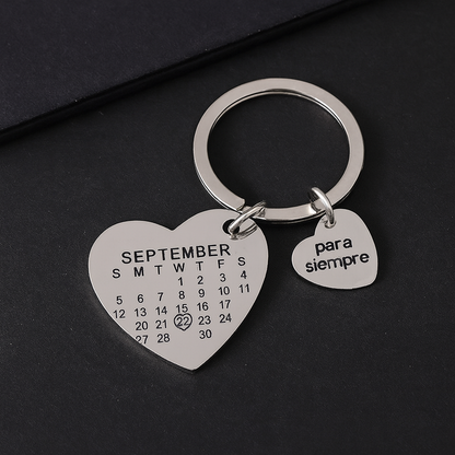 LLAVERO ACERO INOXIDABLE CIRCULO MINIMALISTA PERSONALIZADO