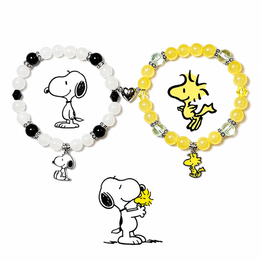 BRAZALETES SNOOPY  MAGNÉTICOS   LOVE BFF