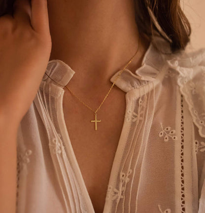 COLLAR CRUZ PEQUEÑA   MINIMALISTA UNISEX