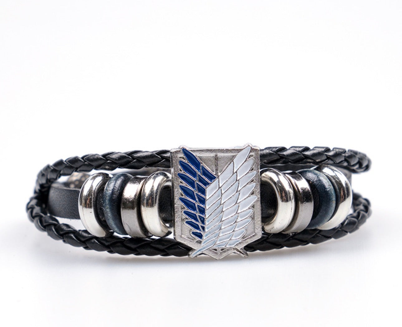 BRAZALETES ANIME ONE PIECE Y ATTACK ON TITAN  LEATHER  CUERO SINTÉTICO