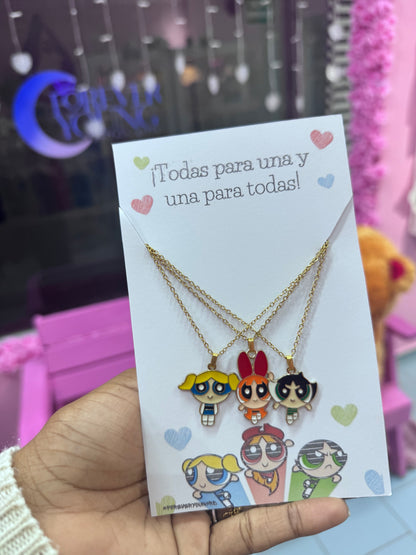 COLLARES DE MEJORES AMIGAS CHICAS SUPERPODEROSAS
