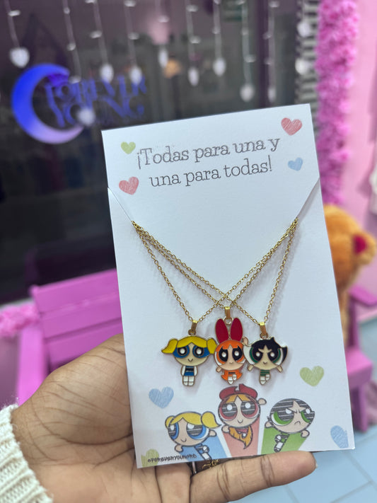 COLLARES DE MEJORES AMIGAS CHICAS SUPERPODEROSAS