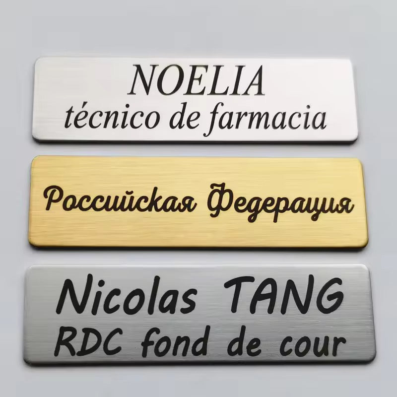BROCHE PERSONALIZADO EN ACERO INOXIDABLE MÉDICO PROFESIONES