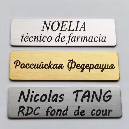BROCHE PERSONALIZADO EN ACERO INOXIDABLE MÉDICO PROFESIONES