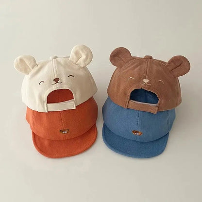 GORRA DE OSITO TIERNO PARA NIÑO BEBÉ