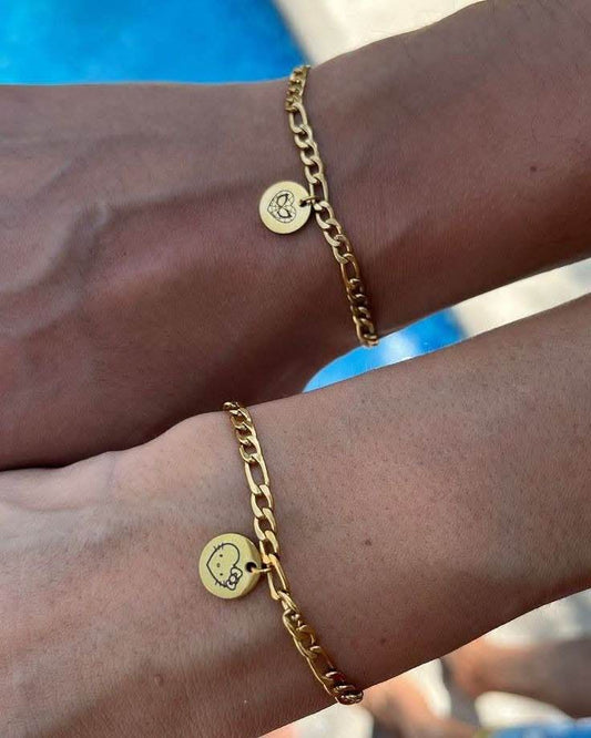 BRAZALETE CADENA ESTILO FUGARO MINIMALISTA