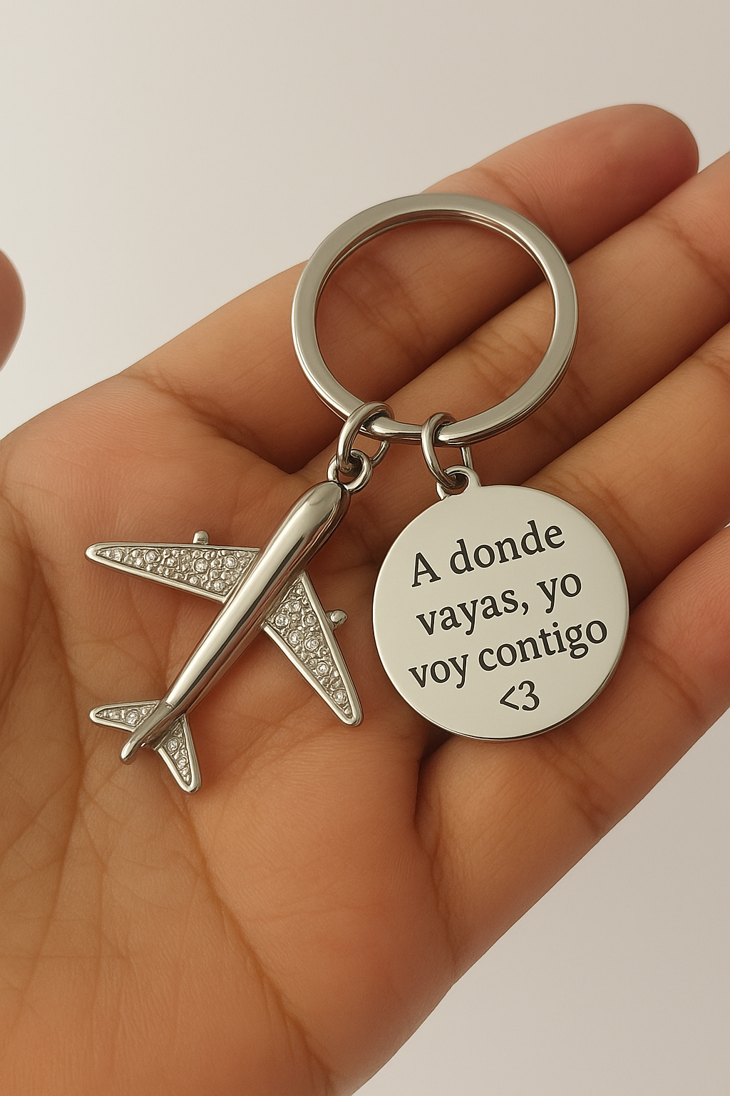 LLAVERO TRAVEL AVIÓN  PERSONALIZABLE 3D