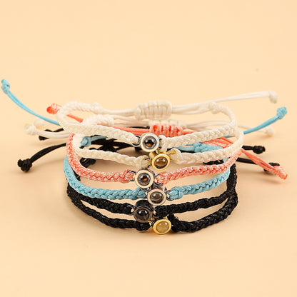 BRAZALETE TE AMO EN 100 IDIOMAS DIFERENTES TEJIDO