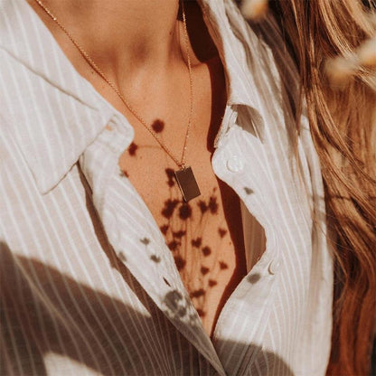 COLLAR RECTÁNGULO  MINIMALISTA PERSONALIZADO