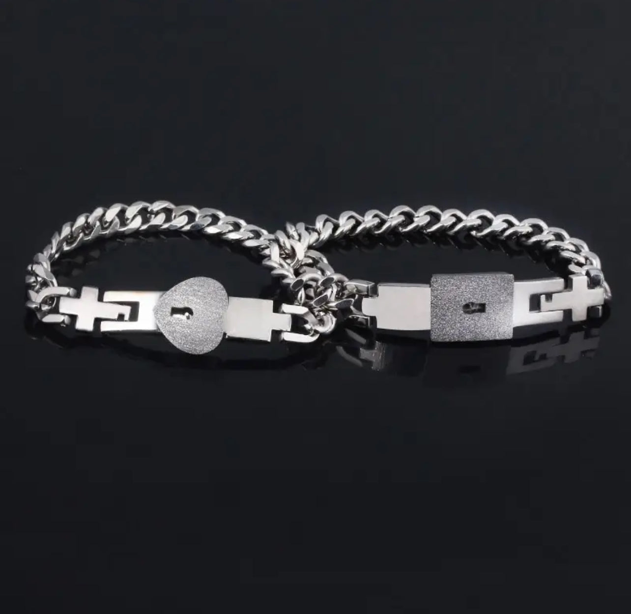 PULSERA CANDADO + COLGANTE LLAVE ( LA LLAVE DE TU CORAZÓN )