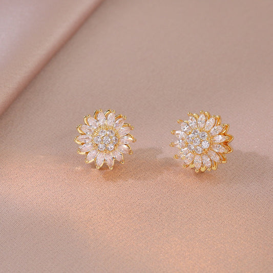 ARETES GIRASOL GIRATORIO ANTIESTRÉS ANTI ANSIEDAD MINIMALISTA ELEGANTE