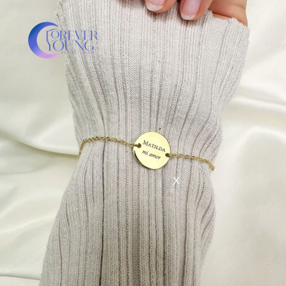 BRAZALETE CÍRCULO PERSONALIZADO MINIMALISTA